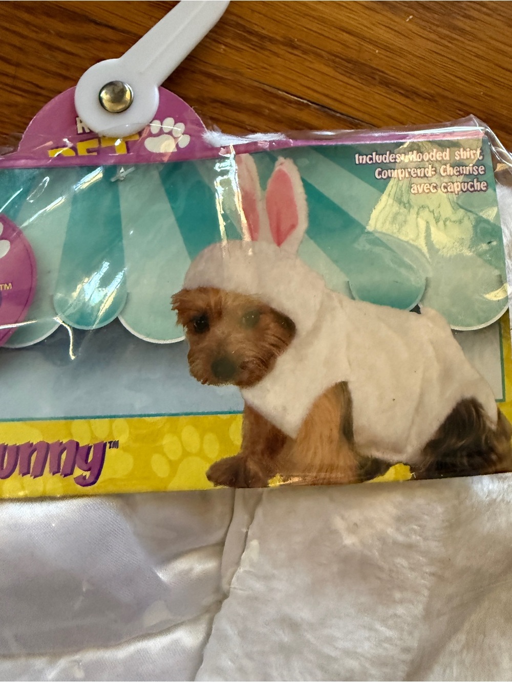 Rubies white pet shop bunny Dog costume New Large - Picture 4 of 6